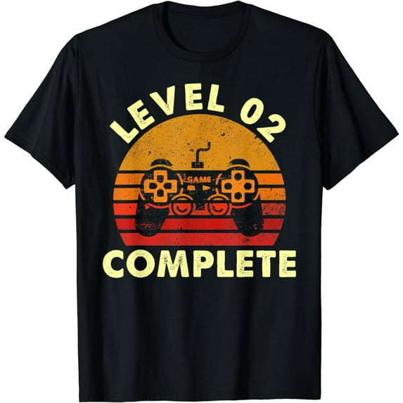 Level 2 Complete Vintage T-Shirt Celebrate 2nd Wedding