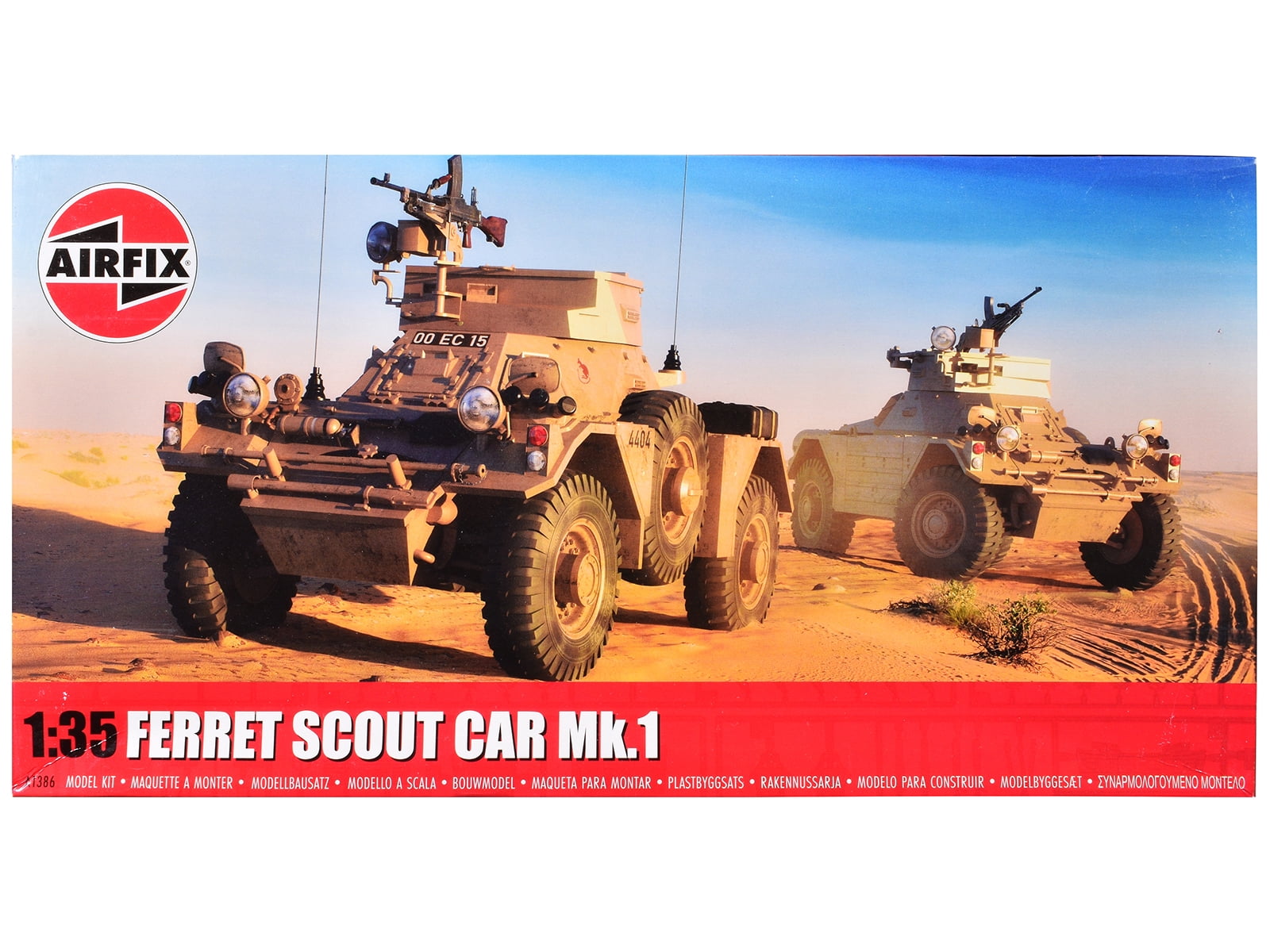 Level 2 Model Kit Ferret Scout Mk.1 Armored Car with 3 Scheme Options 1 ...