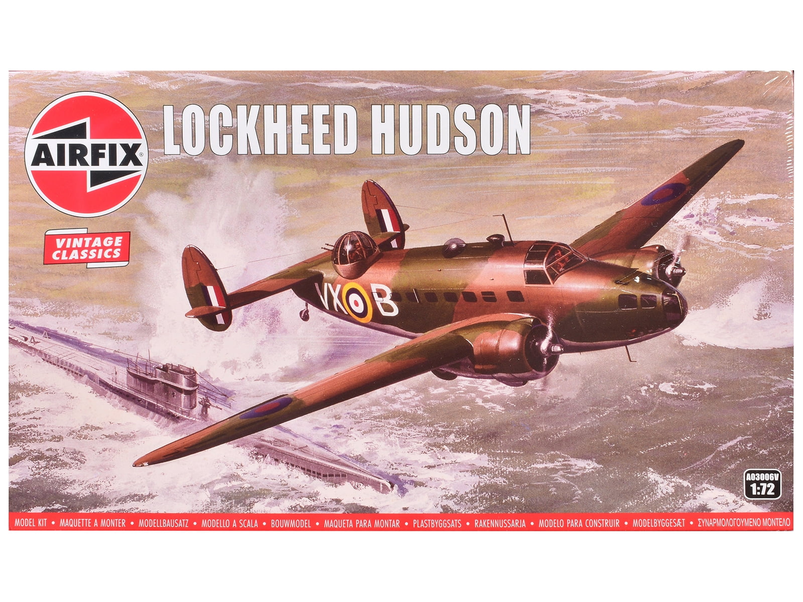 Level 2 Model Kit Of Lockheed Hudson Light Bomber Aircraft 1 72 Plastic level-2-model-kit-of-lockheed-hudson-light-bomber-aircraft-1-72-plastic