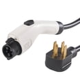 thumbnail image 1 of Level 2 EV Charger 32A 240V, Portable Electric Vehicle Charger NEMA 14-50P, 28ft Cable, Adjustable 16/20/24/32A, J1772 Charging Station, 1 of 11