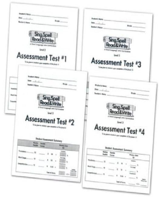 Level 2 Student Assessment Books, 4, Second Edition Sing Spell Read and