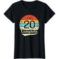 thumbnail image 1 of Level 20 Complete Retro 20th Wedding Anniversary T-Shirt, 1 of 3