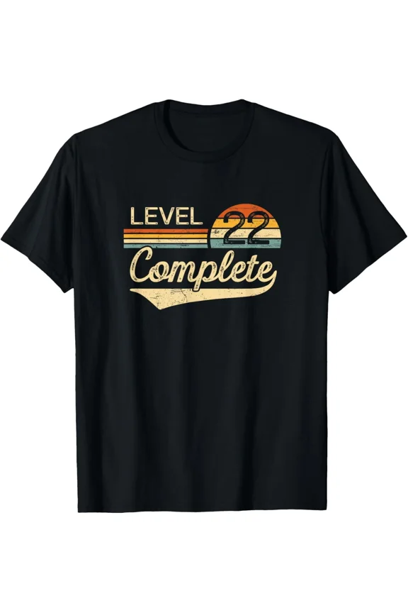 Level 22 Complete Vintage 22nd Wedding Anniversary Gift Top Unisex T-Shirt, up to size 5XL