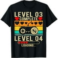thumbnail image 1 of Level 3 Complete 3 Anniversary Fun 3rd Wedding Anniversary T-Shirt, 1 of 4