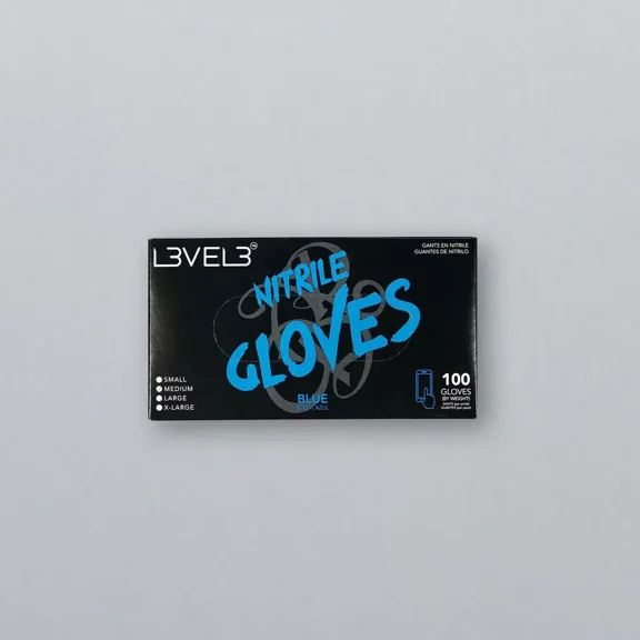 Level 3 Professional Nitrile Gloves Blue Medium