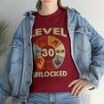 thumbnail image 1 of Level 30 Unlocked-30th Birthday Vintage Video Gamer T-Shirt, 1 of 2