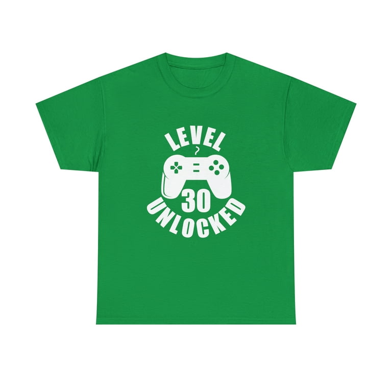 Level 30 Unlocked T-Shirt Video Gamer 30th Birthday Gift Level 30 Unlocked T-Shirt Video Gamer 30th Birthday Gift