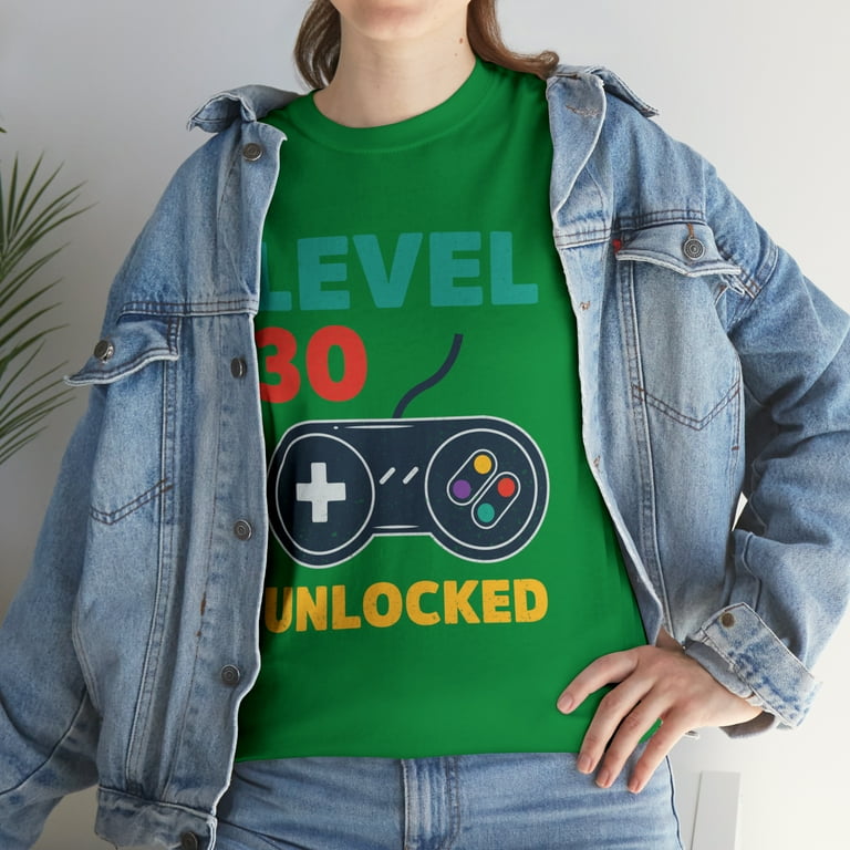 Level 30 Unlocked Tshirt Video Gamer 30th Birthday Gift Level 30 Unlocked Tshirt Video Gamer 30th Birthday Gift