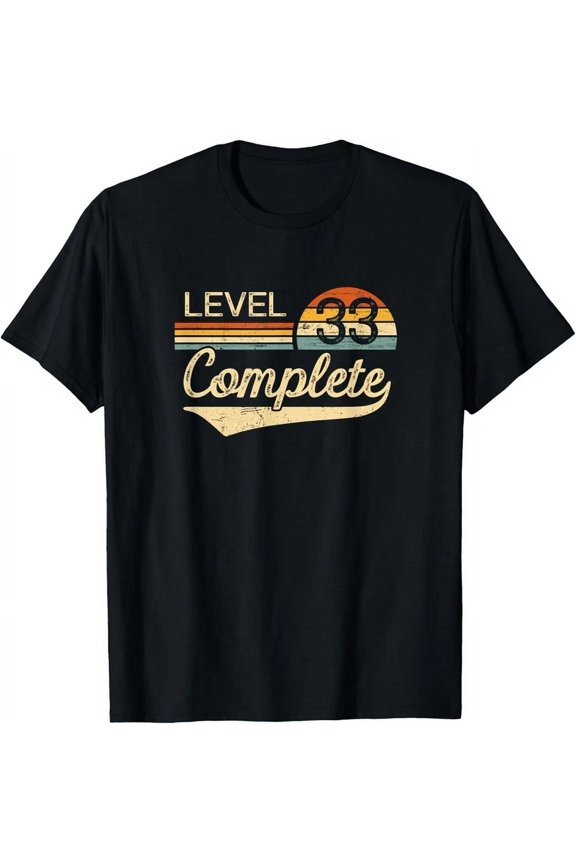 Level 33 Complete Vintage 33Rd Wedding Anniversary T-Shirt Unisex S-5XL Hot Trending Shirt, Vintage Birthday Gift