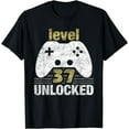 thumbnail image 1 of Level 37 Unlocked 37th Birthday 37 Year Old Gift for Gamers T-Shirt, 1 of 3