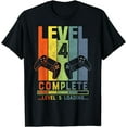 thumbnail image 1 of Level 4 Complete Gamer Gift 4 Years Wedding Anniversary T-Shirt, 1 of 3