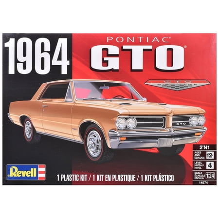 Level 4 Model Kit 1964 Pontiac GTO 2-in-1 Kit 1/24 Scale Model by Revell
