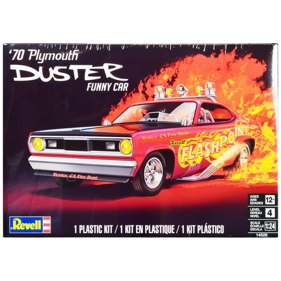 Level 4 Model Kit 1970 Plymouth Duster Funny Car 1/24 Scale Model by Revell
