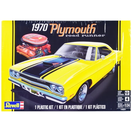 Level 4 Model Kit 1970 Plymouth Road Runner 1/24 Scale Model by Revell