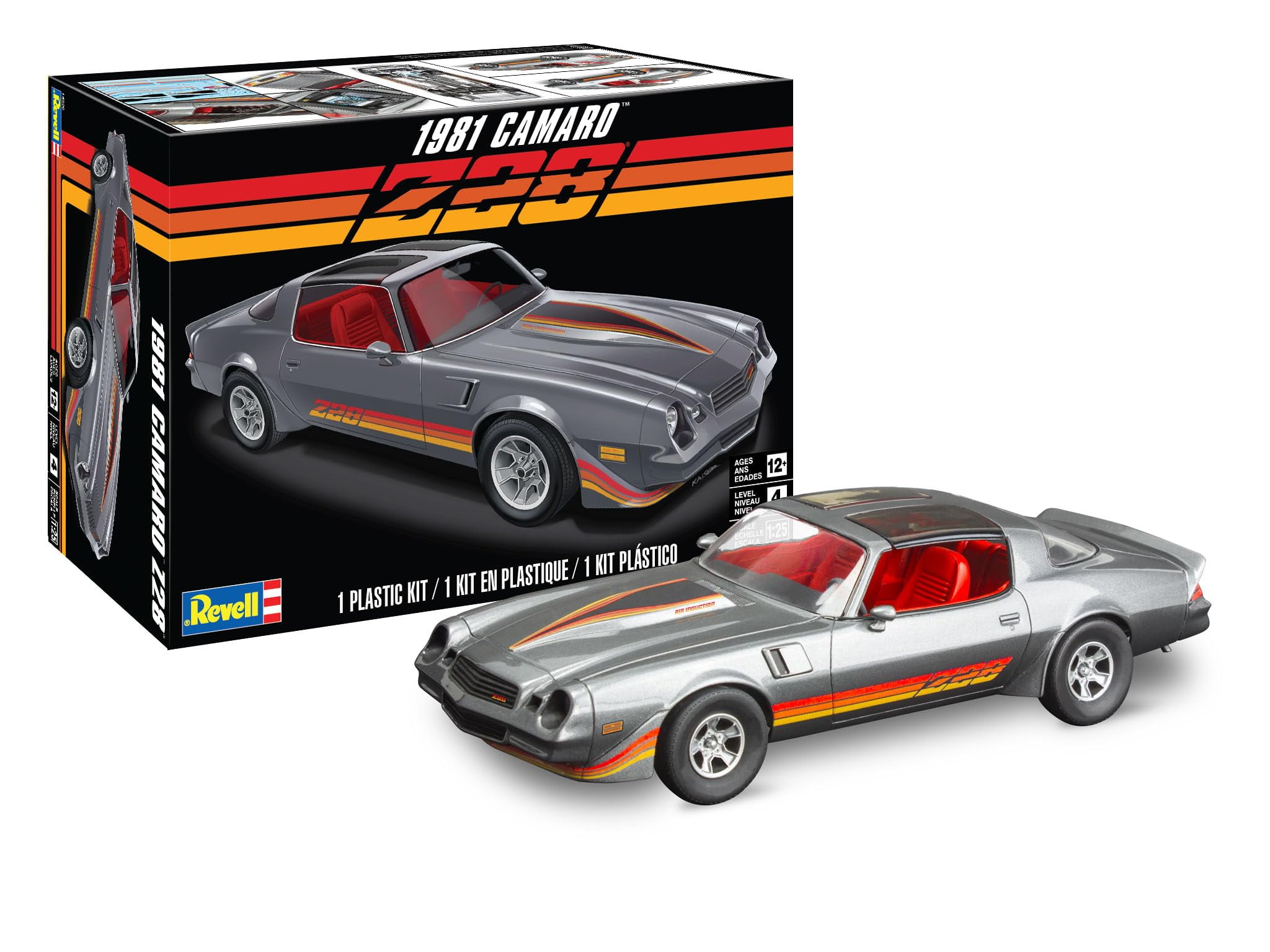 Level 4 Model Kit 1981 Chevrolet Camaro Z/28 1/25 Scale Model by Revell