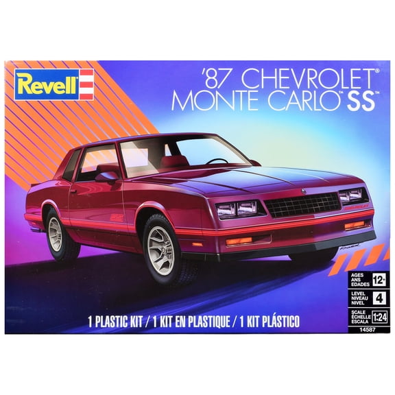 Level 4 Model Kit 1987 Chevrolet Monte Carlo SS 1/24 Scale Model by Revell