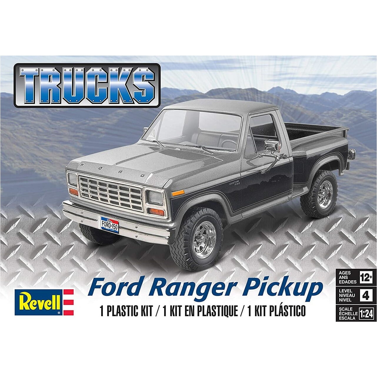Level 4 Model Kit Ford Ranger Pickup Truck 1/24 Scale Model by Revell 