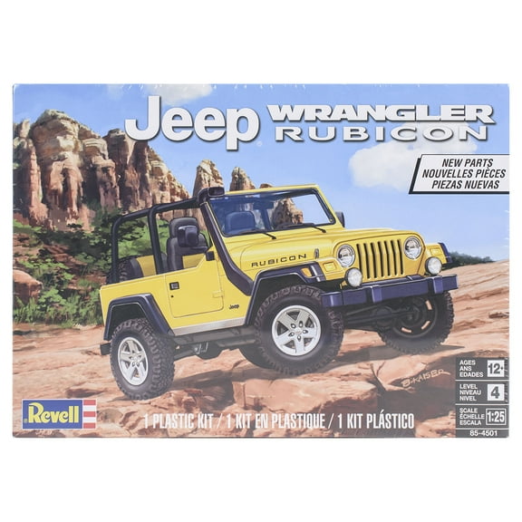 Level 4 Model Kit Jeep Wrangler Rubicon 1/25 Scale Model by Revell