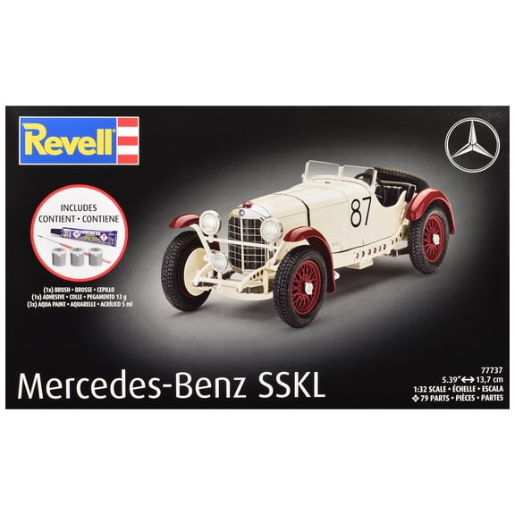 Level 4 Model Kit Mercedes-Benz SSKL All-Included Kit 1/32 Scale Model by Revell