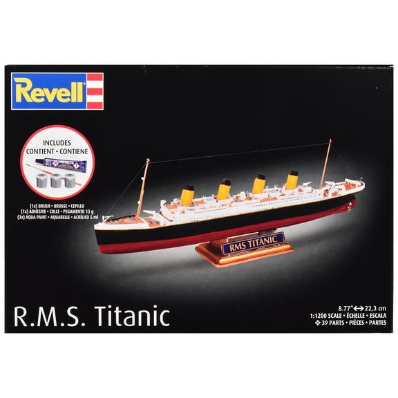 Level 4 Model Kit R.M.S. Titanic All-Included Kit 1/1200 Scale Model by Revell