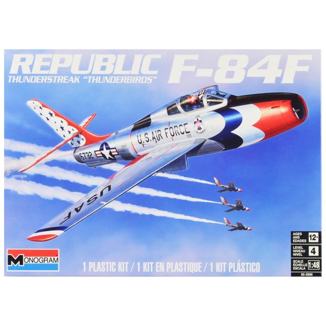 Level 4 Model Kit Republic F-84F Thunderstreak Aircraft 