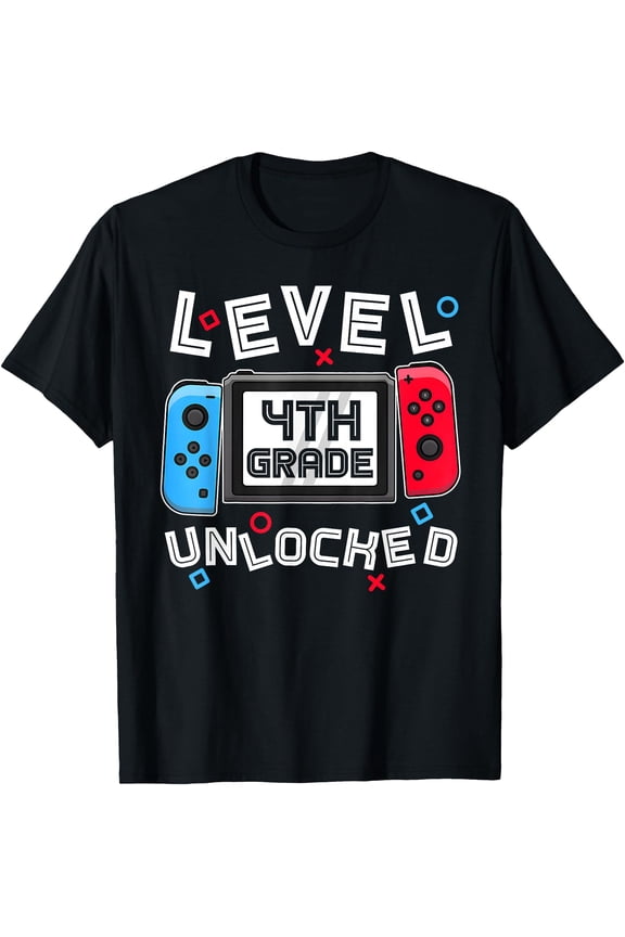 Level 4Th Grade Unlocked Back To School First Day T-Shirt