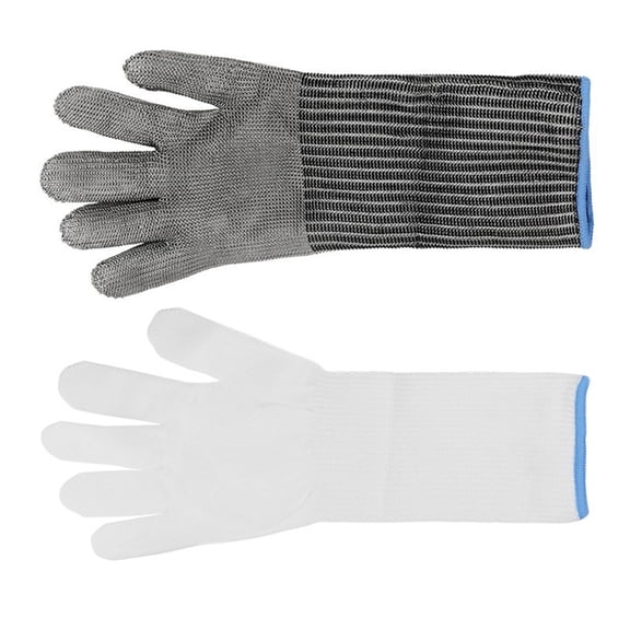 Level 5 Cut Resistant Glove Stainless Steel Wire Metal Mesh Butchers Glove for Oyster Shucking Chopping Meat Cutting