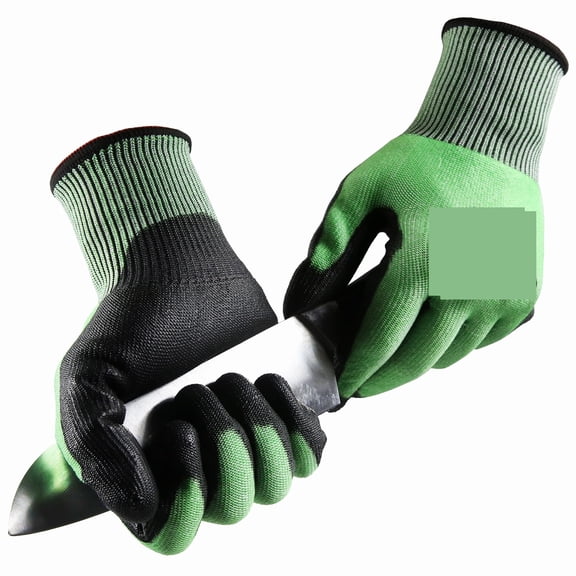 Level 5 Cut-Resistant Gloves, Firm Non-Slip Grip, Heavy Duty Work, Sturdy & Breathable Nitrile Foam Coated, Touchscreen ,More Durable