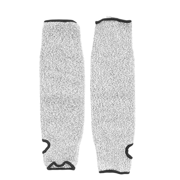 Level 5 Cut Resistant Sleeves with Thumb Hole and High Performance Arm Protector Sleeve Guards for Welding Cooking Gardening Working 15.7 inches / 40 cm Gray 2-Count
