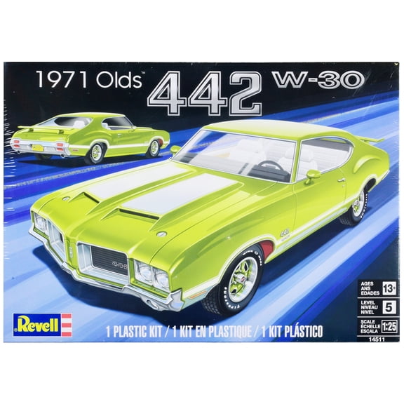 Level 5 Model Kit 1971 Oldsmobile 442 W-30 1/25 Scale Model by Revell