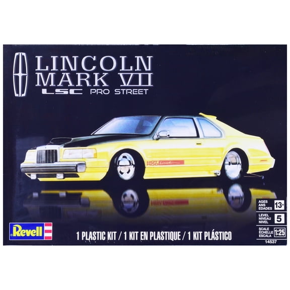 Level 5 Model Kit Lincoln Mark VII LSC Pro Street 1/25 Scale Model by Revell