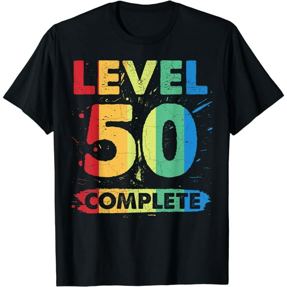 Level 50 Complete 50th Birthday T-Shirt