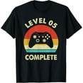 thumbnail image 1 of Level 5th Complete - Retro 5 Year Wedding Anniversary Gift T-Shirt, 1 of 3