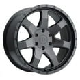 thumbnail image 1 of Level 8 Slam 17X8.5 5X139.7 -6Et 112.1Cb Matte Black Wheel, 1 of 4