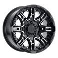 thumbnail image 1 of Level 8 Slingshot 20X9 8X180 0Et 78.1Cb Gloss Black W/ Machined Face Wheel, 1 of 3