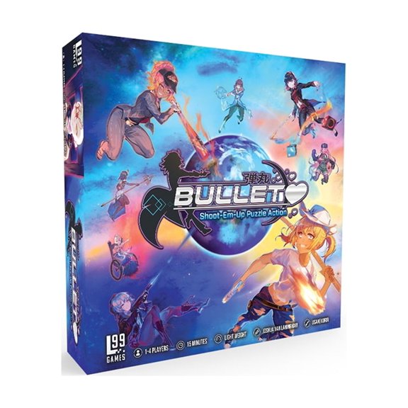 Level 99 Games Bullet Shoot-Em-Up Puzzle action Board Game