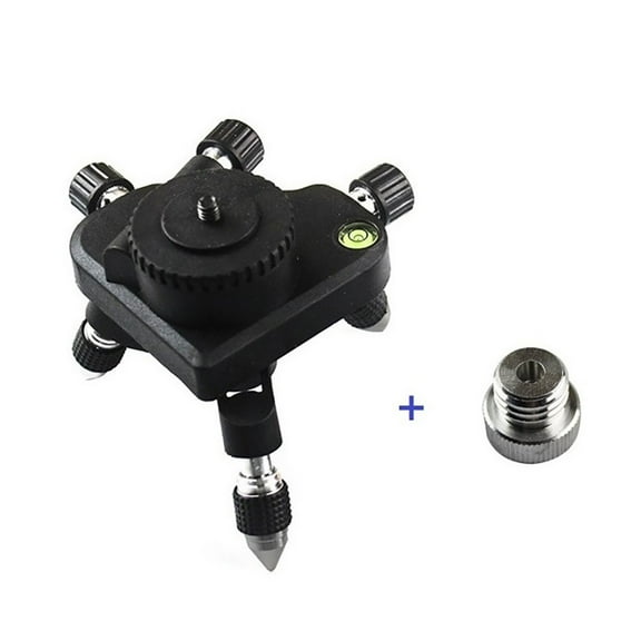 Level Base Adjustable Rotation Meter Tripod Bracket 1/4" interface with Adapter