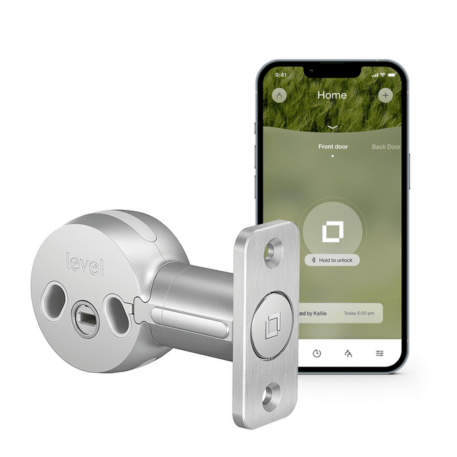 Level Bolt Smart Lock, Bluetooth Deadbolt, Works with Your Existing Lock, Keyless Entry