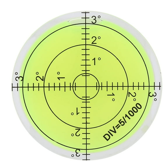 Level Bubble, Bubble Spirit Level 60x12mm Degree Marked Surface Circular Level Round Levels Bubble Precision Measuring Layout Tools