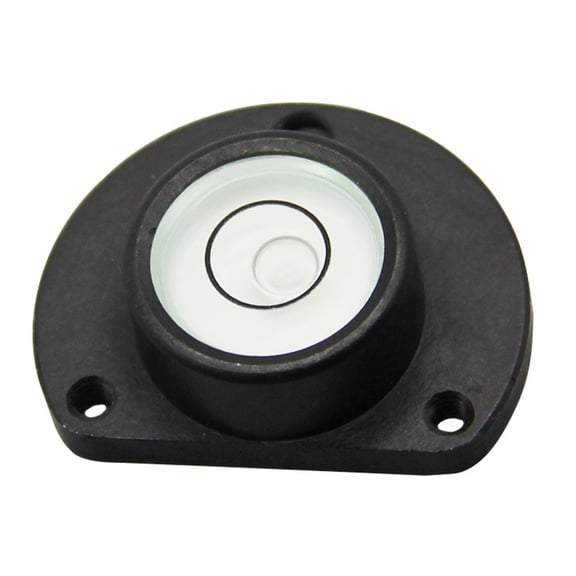 Level Bubble Vial 29x17x10mm Precision Round Level Indicator for TPC SK Base, High Accuracy Alloy Metal Frame, Black