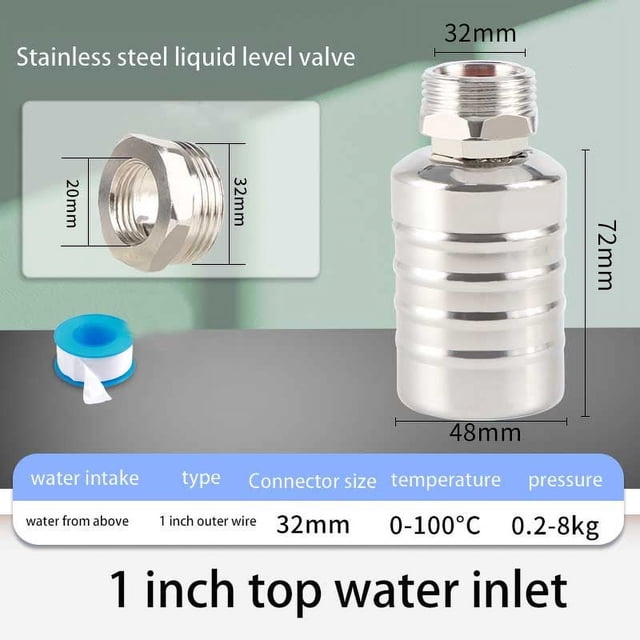 Level Controller Float Valve for Water Tanks Water Towers/Pools /Water ...