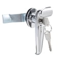 thumbnail image 1 of Level Handle Cam Lock, Zinc Alloy Chrome Finished L Shape w Keys MS308-3, 1 of 4