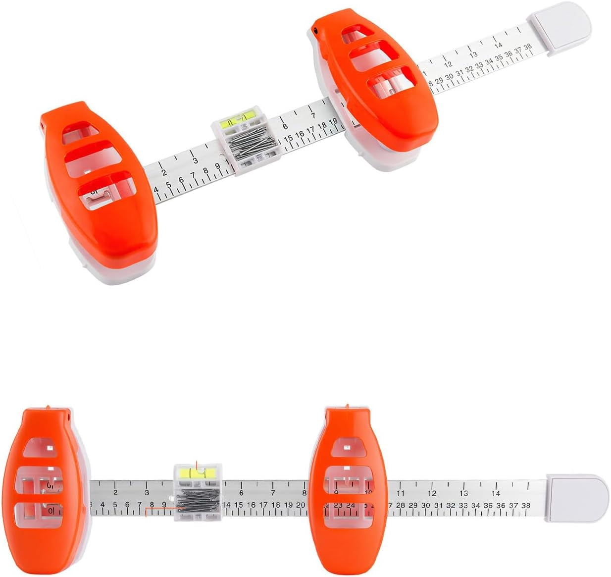 Photo Hanging Ruler Level & Hang Magnetic Ruler - 3-in-1 Picture Hanging Tool with Built-in ...