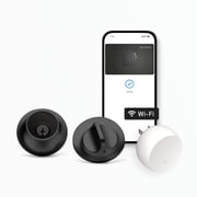 Lock+ WiFi Deadbolt Smart Lock - World's Smallest Smart Lock Plus Apple Home Key - Lock/Unlock Anywhere - Level App for iOS & Android - Works with Apple Home, A