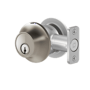 Level Lock Smart Lock - Touch Edition, Keyless Entry Using Touch, a Key Card, or Smartphone. Bluetooth Enabled, Works with Apple HomeKit - Satin Nickel