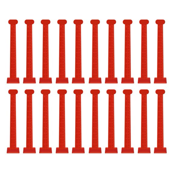 Level Marker - Rubber, Red, 10 cm / 3.9", Leveling Tool, Level Marker, Rubber Red 10cm 3.9inch, Rubber Level Marker, 10cm Level Tool, Red Level Marker