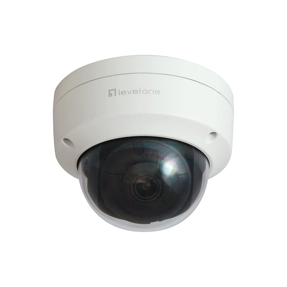 Level One Gemini Fixed Dome IP Network Camera 4 Megapixel H.265 802.3af PoE IR LEDs Indoor/Outd