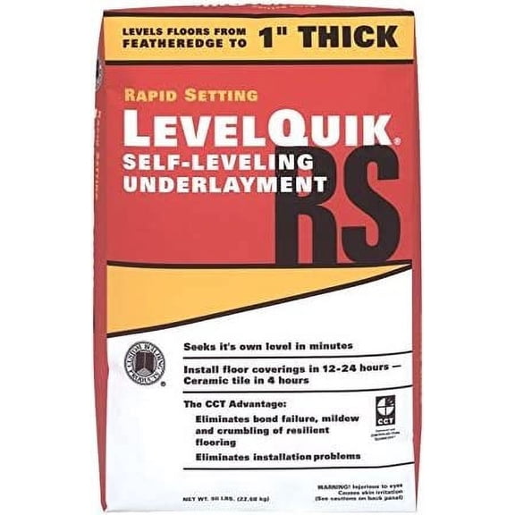 Level Quik Self-Leveling Underlayment Mix 10 Min Natural 50 Lb