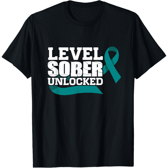 Level Sober Unlocked Addiction Recovery Awareness T-Shirt