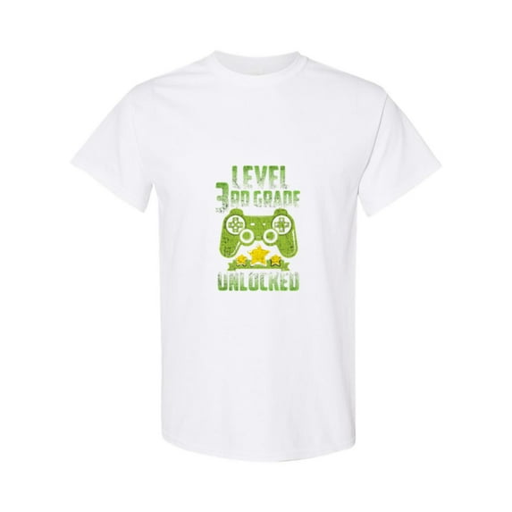 Level Third Grade Unlocked A Funny Gamer Back To School Quote Unisex T-Shirt, up to size 5XL